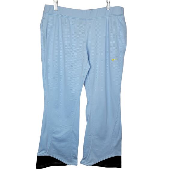 Nike Sphere Dry Mesh Baby Blue Kick Boot Pants Size Large 12-14 - Picture 2 of 6